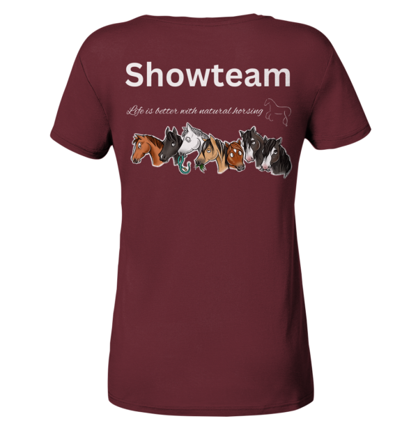 Celine - Showteam - Teamshirt - Ladies Organic Basic Shirt – Bild 4