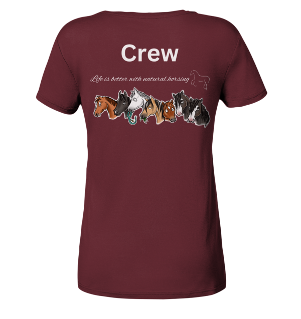 Karo - Crew- Teamshirt   - Ladies Organic Basic Shirt – Bild 4