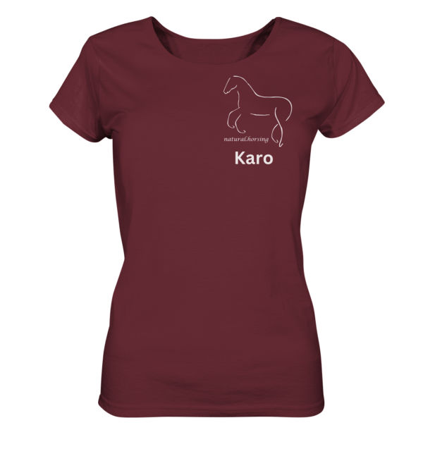 Karo - Crew- Teamshirt   - Ladies Organic Basic Shirt – Bild 3