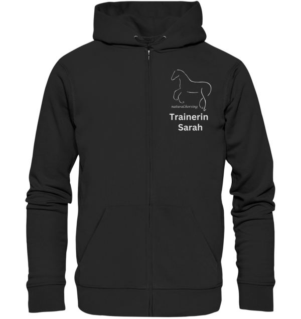 Sarah - Trainerin - Teamshirt - Organic Zipper