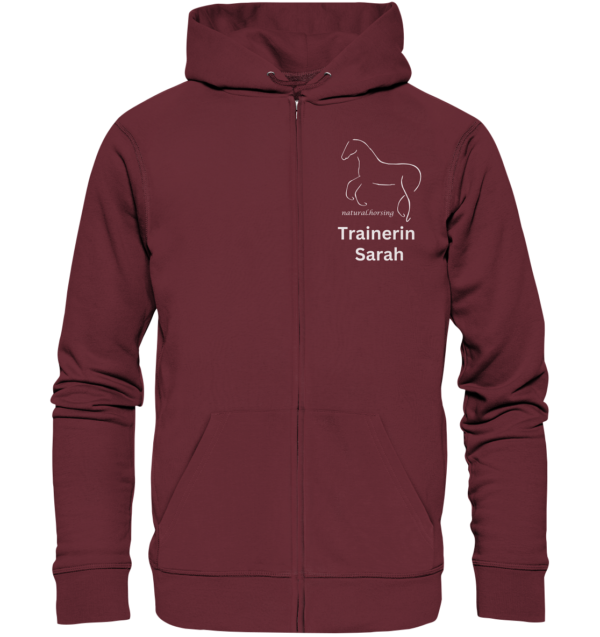 Sarah - Trainerin - Teamshirt - Organic Zipper – Bild 3